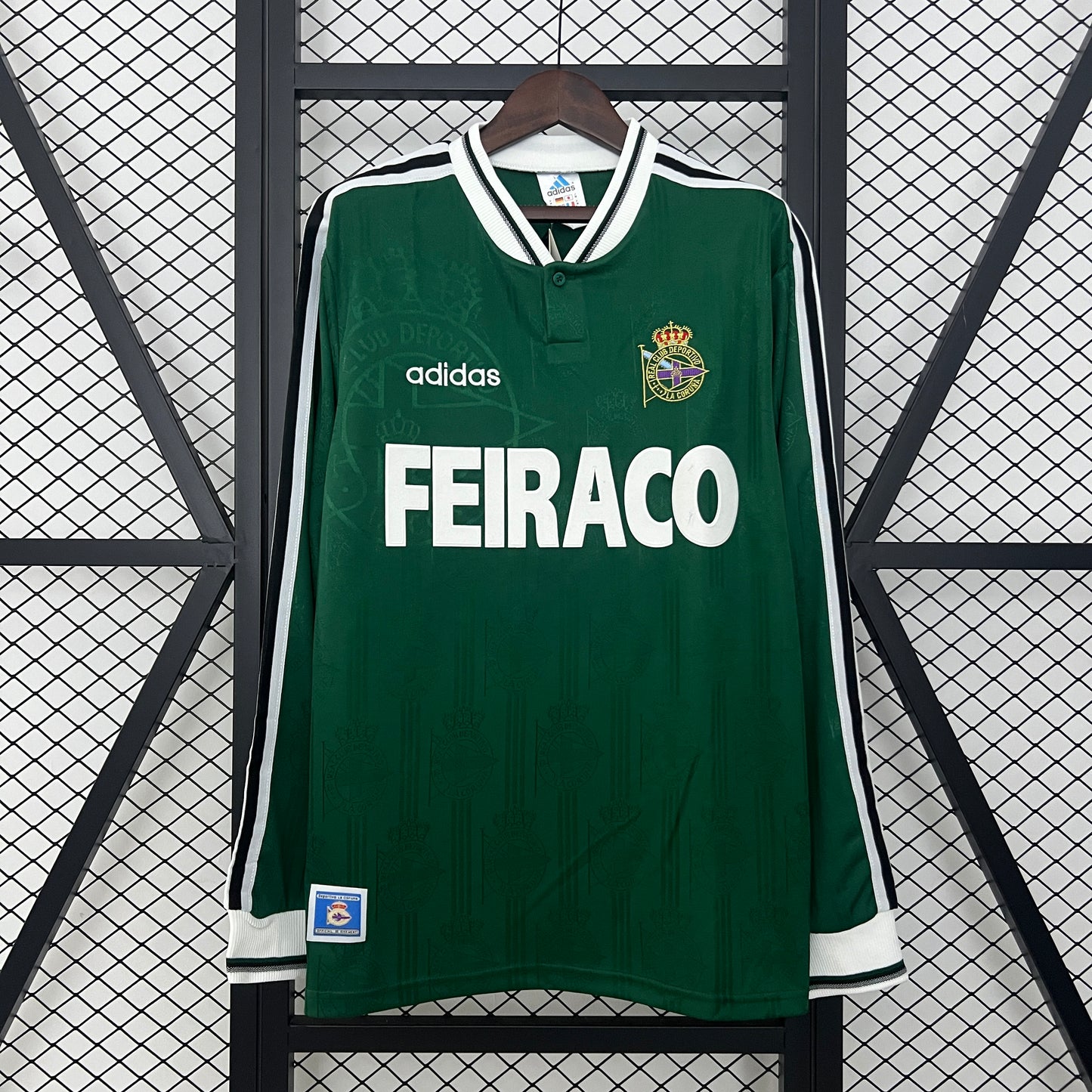 Camiseta Retro Deportivo De La Coruña 99/00 manga larga Segunda equipación