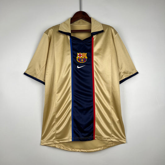 Camiseta Retro FC Barcelona 2002 Segunda equipación