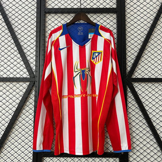 Camiseta Retro Atletico de Madrid 04/05 Primera equipación manga larga